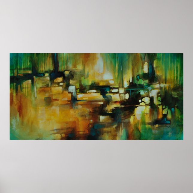Póster poster de diseño abstracto de 'Highway' (Frente)