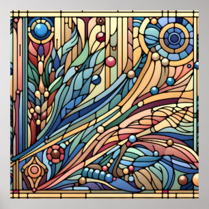 Póster Poster de diseño Art Deco