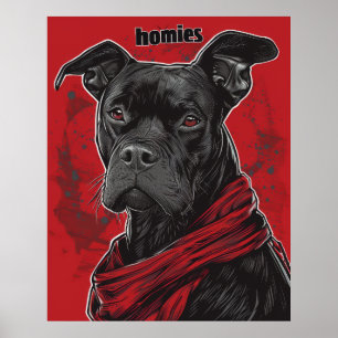 Póster Poster de diseño de camisetas de las casas calleje