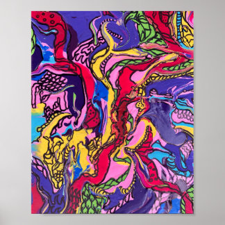 Póster poster de diseño de "Fiebre de la Selva"