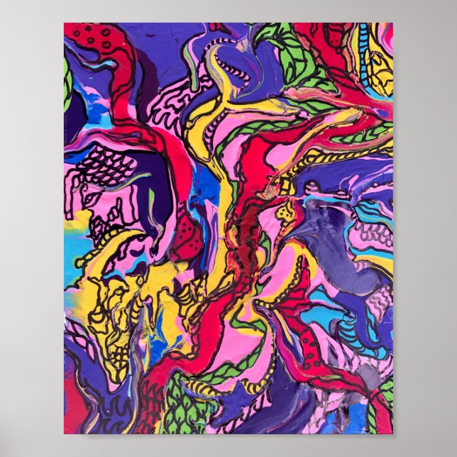 Póster poster de diseño de "Fiebre de la Selva" (Frente)