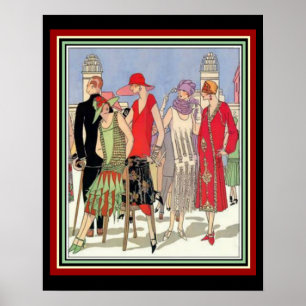 Póster Poster de diseño de moda Art Deco 16 x 20