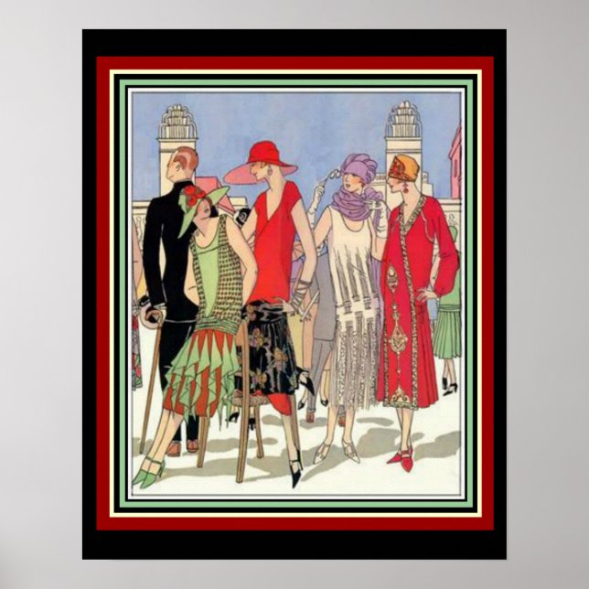 Póster Poster de diseño de moda Art Deco 16 x 20 (Frente)