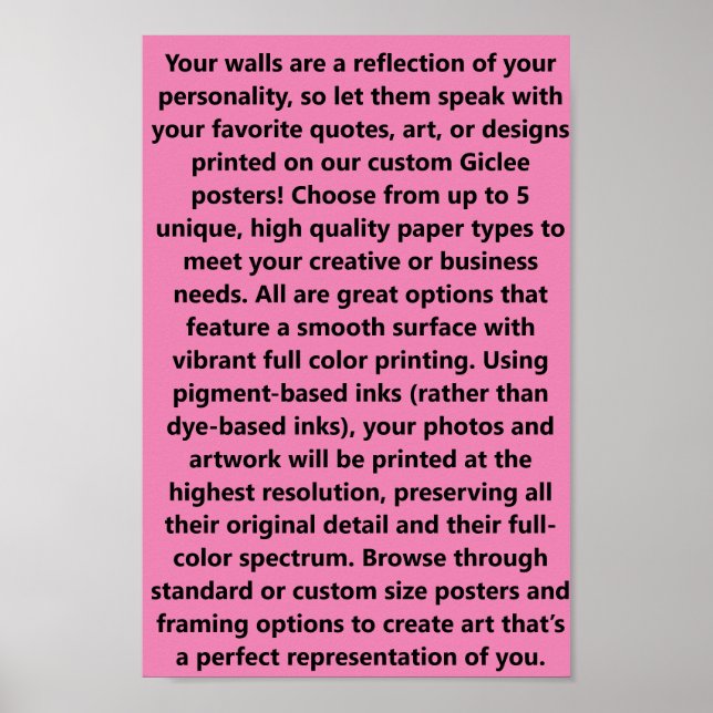 Póster poster de diseño de papel #PosterPrinting (Frente)