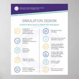 Póster Poster de diseño de simulación