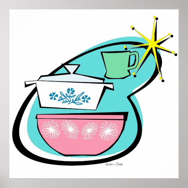 Póster Poster de diseño de software de cocina atómica (Frente)