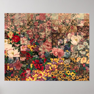 Póster poster de diseño de tejido acuático