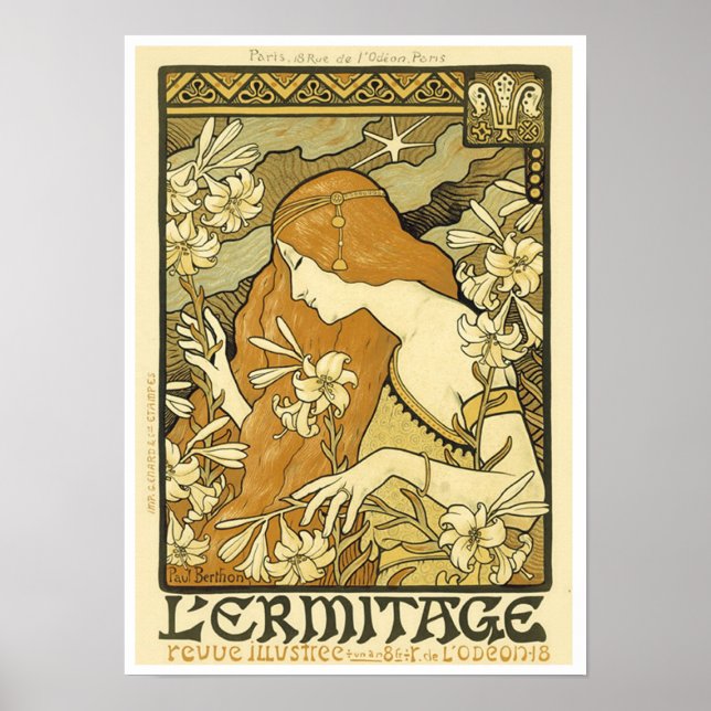 Póster Poster de diseño Poster Art Nouveau 13x18 (Frente)