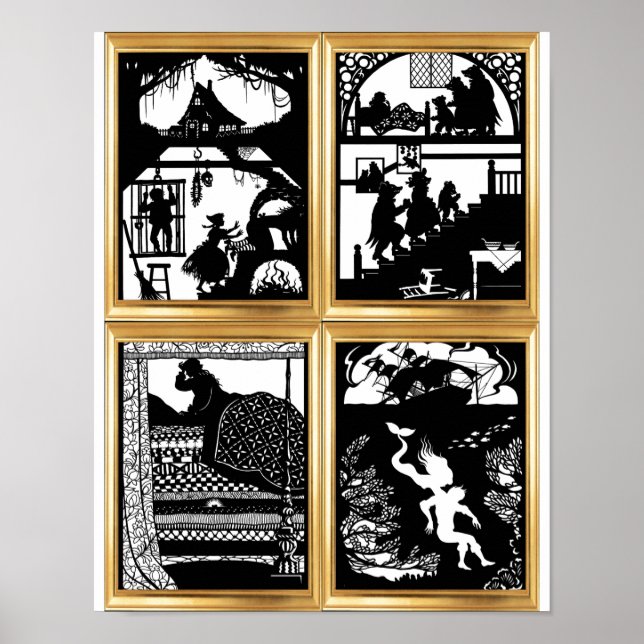 Póster Poster de diseños de cuento de hadas (Frente)