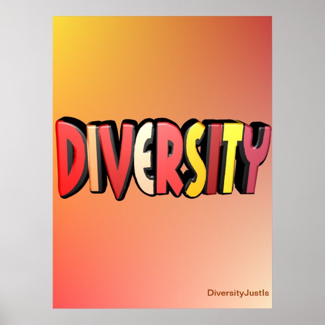 Póster Poster de diversidad de otoño (Frente)