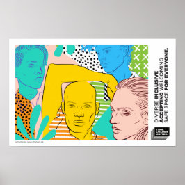 Póster Poster de Diversidad e Inclusión