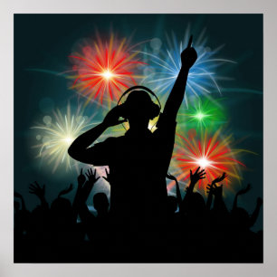 Póster Poster de DJ de la música
