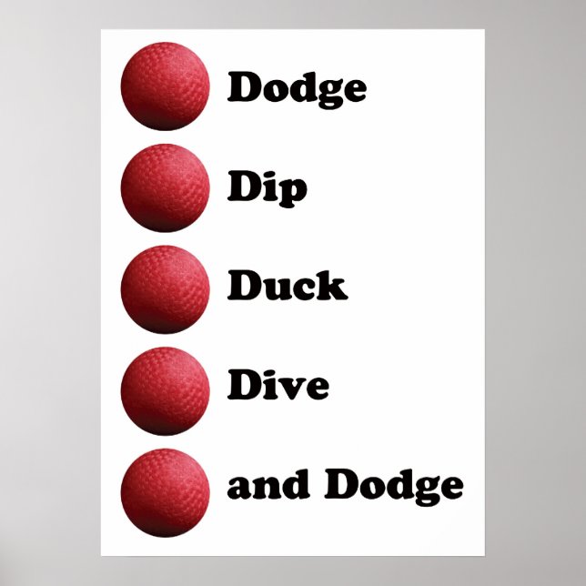 Póster Poster de Dodgeball (Frente)