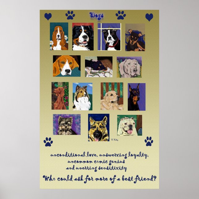 Póster Poster de Dog Montage (Frente)