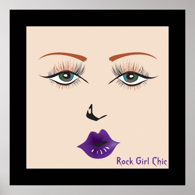 Póster Poster de Doll Face "Rock Chica Moda" (Frente)