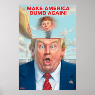 Póster Poster de Donald Trump sobre "hacer que Estados Un