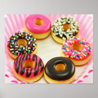 Póster Poster de Donuts coloridos