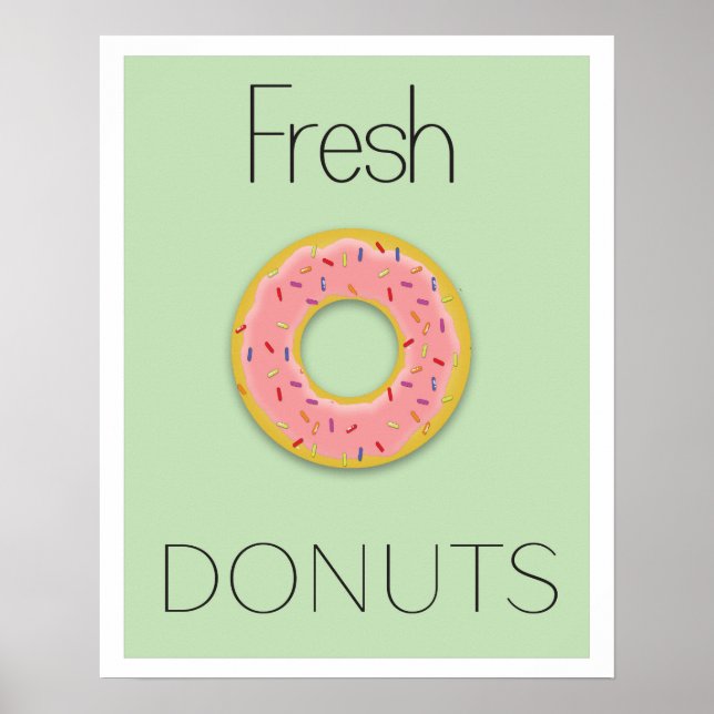 Póster Poster de Donuts Frescos (Frente)
