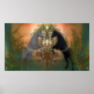 Póster Poster de dos corazones