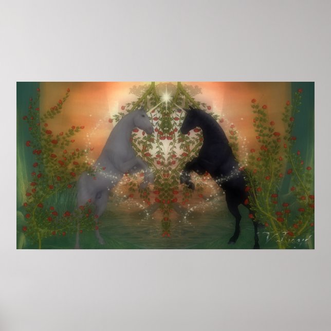 Póster Poster de dos corazones (Frente)