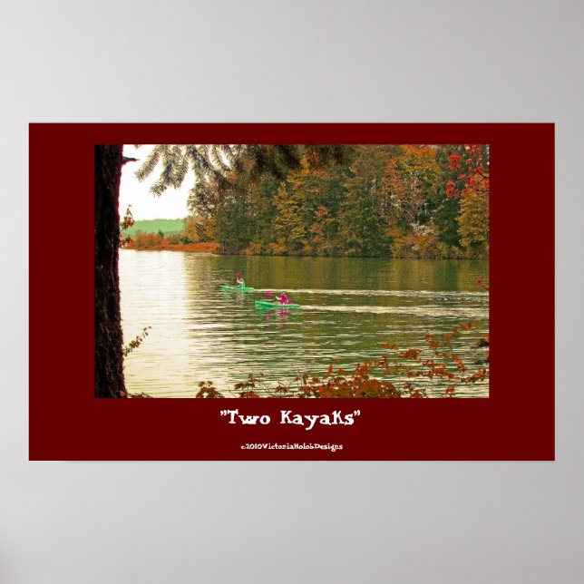 Póster poster de "Dos Kayaks" (Frente)