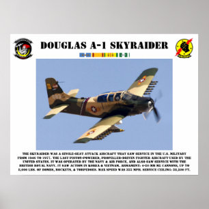 Póster Poster de Douglas A-1 Skyraider