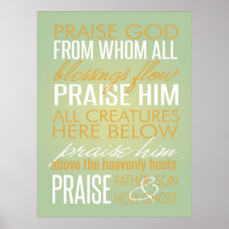 Póster Poster de doxología