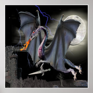 Póster poster de dragón