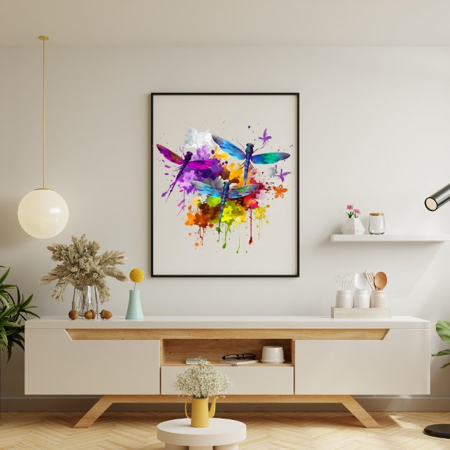 Póster Poster de Dragonflies colorido (Subido por el creador)