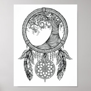 Póster Poster de Dreamcatcher del colorante
