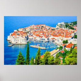 Póster Poster de Dubrovnik, Croacia