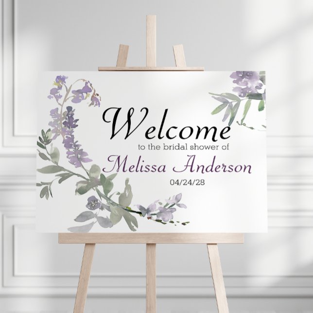 Póster Poster de ducha de lavanda con flores silvestres a (Subido por el creador)