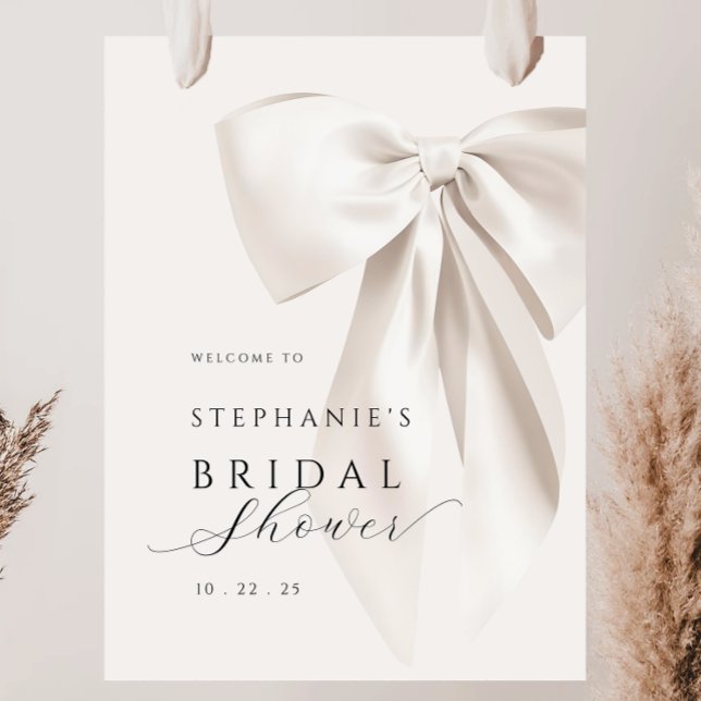 Póster Poster de ducha de novia de White Bow (Subido por el creador)