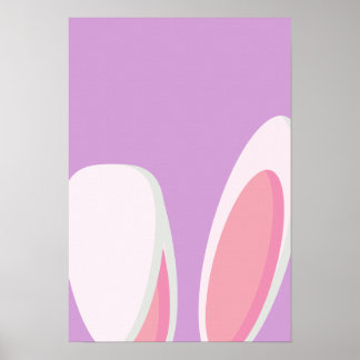 Póster Poster de Easter Bunny Cute Ears