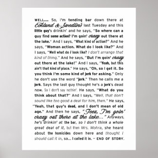 Póster poster de "Ecklund & Swedlin" (Blanco)