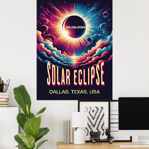 Póster Poster de eclipse solar