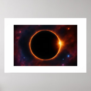 Póster Poster de eclipse solar