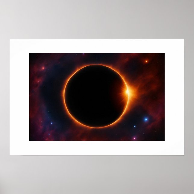 Póster Poster de eclipse solar (Frente)