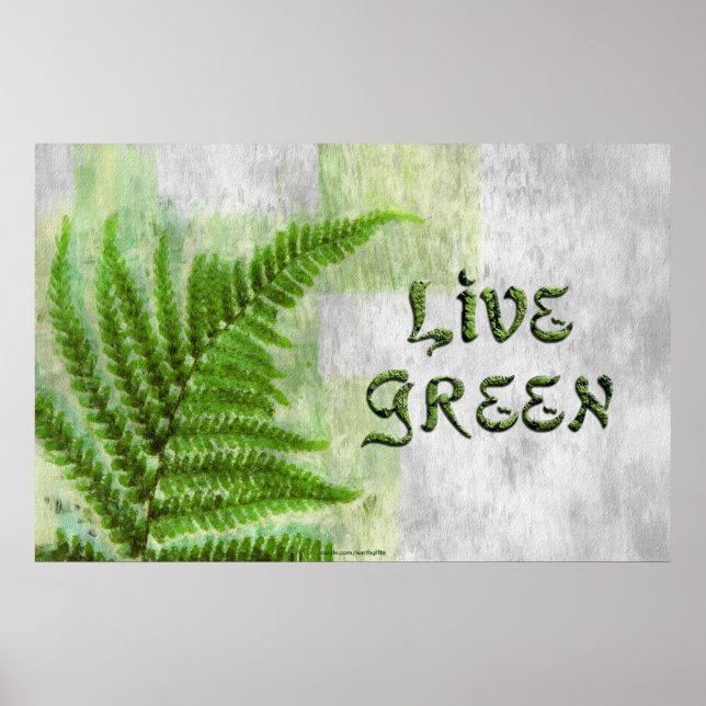 Póster Poster de Eco Art Ambiental en vivo (Frente)