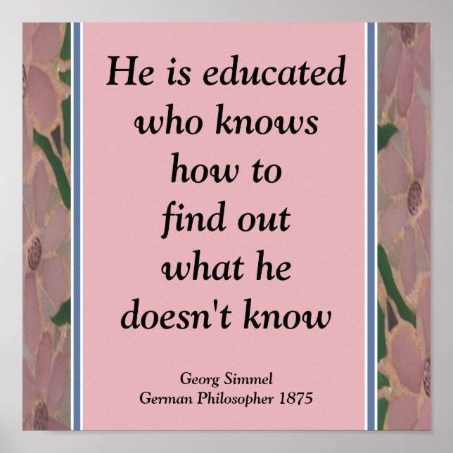 Póster Poster de Educación Mosaica de Vidrio Manchado . (Frente)