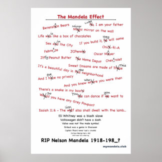 Póster Poster de efectos de Mandela