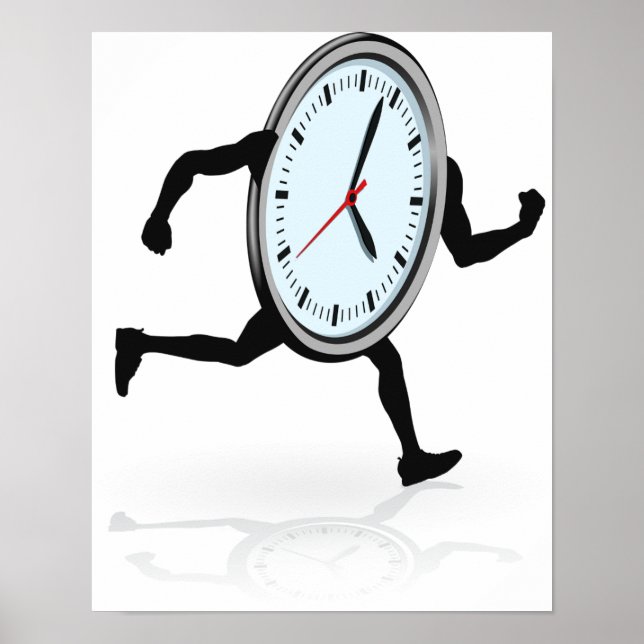 Póster Poster de ejecución de reloj (Frente)
