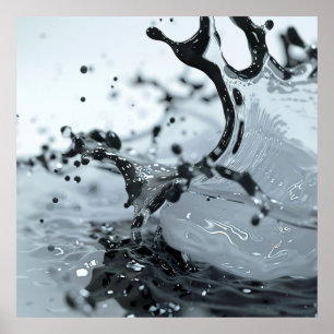 Póster Poster de elegancia monocromo