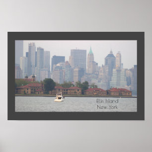 Póster Poster de Ellis Island en Nueva York