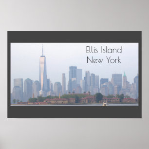Póster Poster de Ellis Island en Nueva York