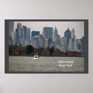 Póster Poster de Ellis Island en Nueva York
