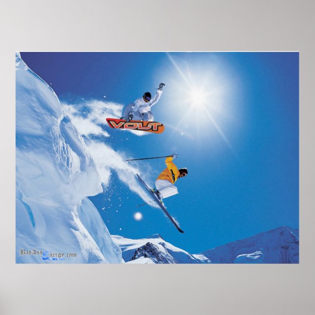 Póster Poster de embarque de nieve (Frente)