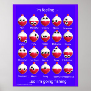 Póster Poster de Emociones de Bobber de Pesca
