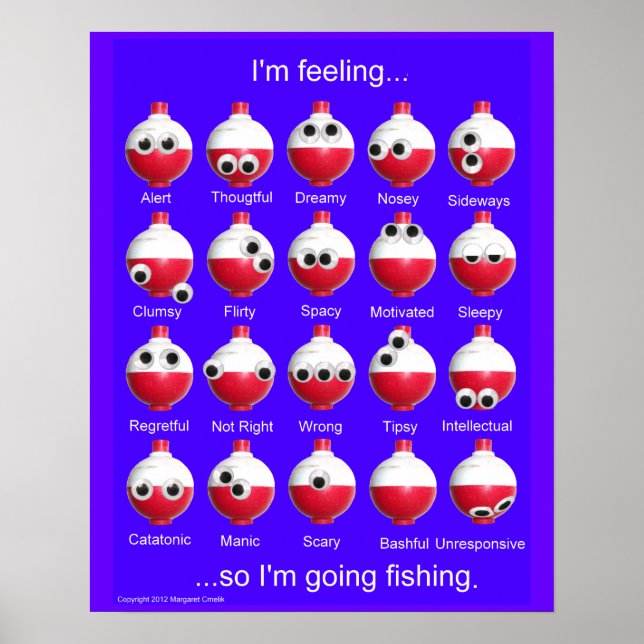 Póster Poster de Emociones de Bobber de Pesca (Frente)