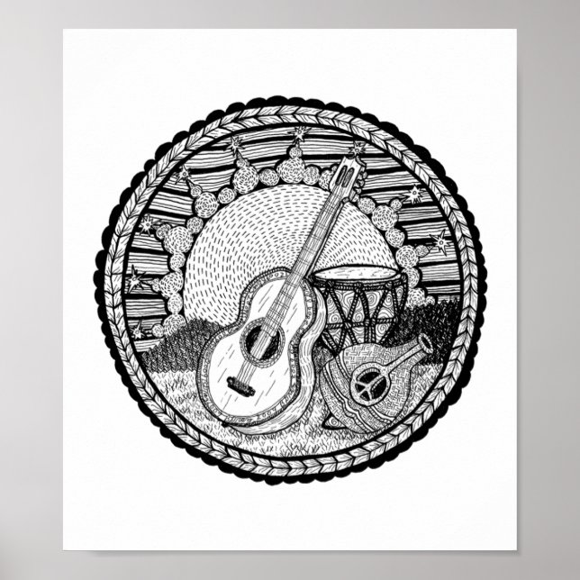 Póster Poster de encantamiento melódico (Frente)